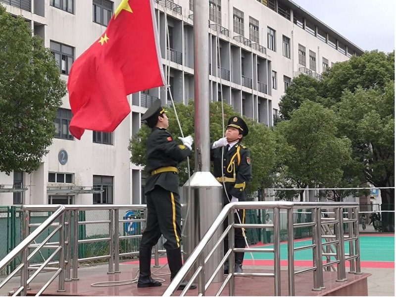 船舶工程学院举行升旗仪式暨消防安全主题教育活动