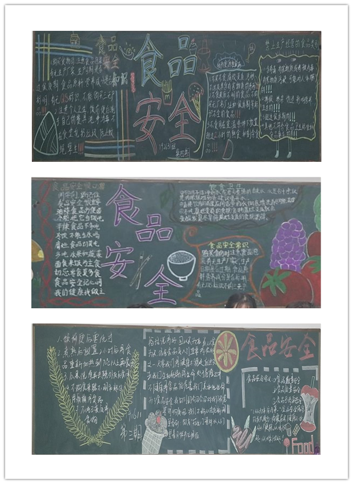 舌尖上的安全——信息管理学院“食品安全”黑板报评比圆满结束