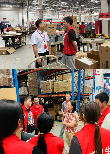 学院副书记张龙枝一行赴京东看望实习学生